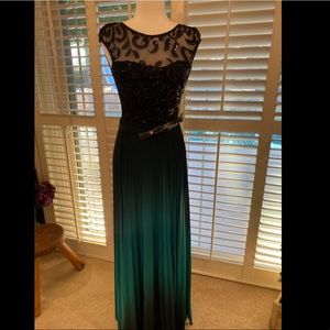 Ombré formal Beaded long dress